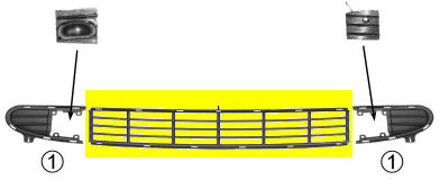 Ford Bumpergrill Onder Midden 5878590