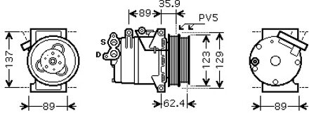 Ford Compressor 1800K433