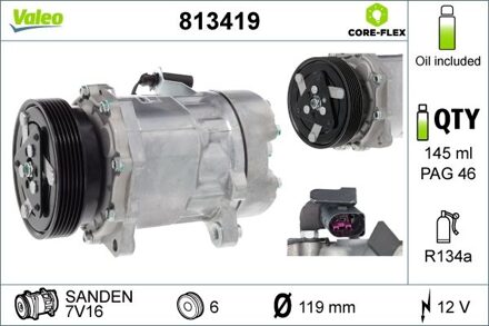Ford Compressor, airconditioning 813419