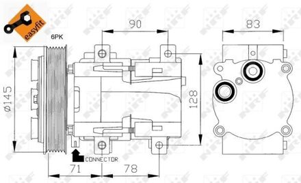 Ford Compressor, airconditioning EASY FIT 32085