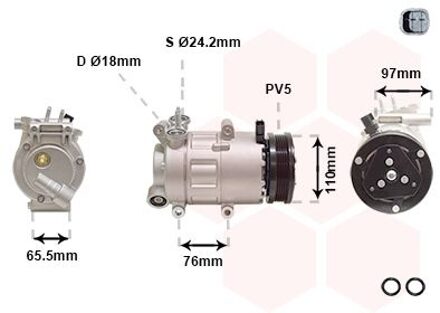 Ford Compressor, airconditioning *** IR PLUS *** 1801K001