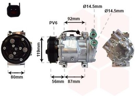 Ford Compressor Focus2/c-max/s40/v50 16d 1800K431