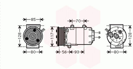 Ford Compressor Mondeo4/galaxy/s-max D 06 1800K416