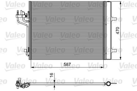 Ford Condensor, airconditioning 814021
