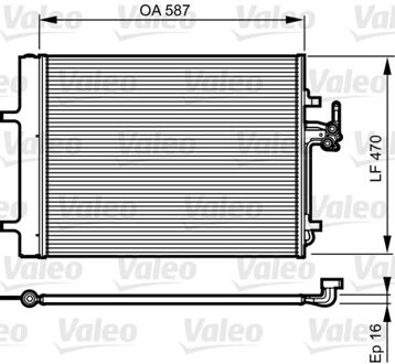 Ford Condensor, airconditioning 814184