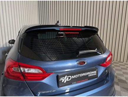 Ford Dakspoiler (Spoiler Cap) passend voor Ford Fiesta HB VII 2017- (ABS Glanzend zwart) TSFO88