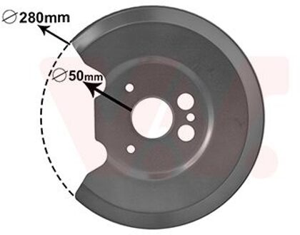 Ford Dekplaat, remschijf 1825373