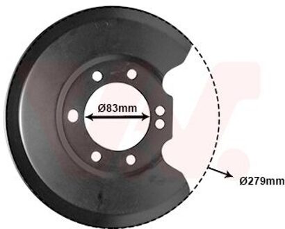 Ford Dekplaat, remschijf 1825374