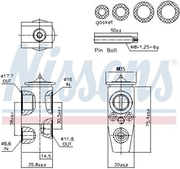 Ford Expansieventiel, airconditioning 999543
