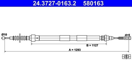 Ford Handremkabel 24372701632