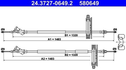 Ford Handremkabel 24372706492