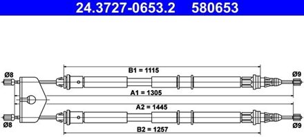 Ford Handremkabel 24372706532