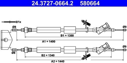 Ford Handremkabel 24372706642