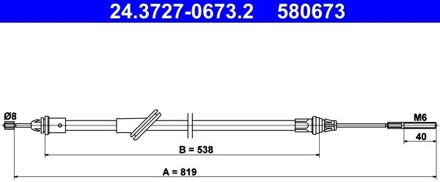 Ford Handremkabel 24372706732