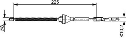 Ford Handremkabel Bc2705 BC2705