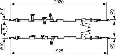 Ford Handremkabel Bc2709 BC2709