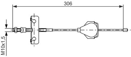Ford Handremkabel BC825