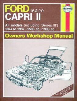 Ford Haynes Werkplaatshandboek Ford Capri II (& III) 1.6 & 2.0 (1974-1987) classic reprint 0283