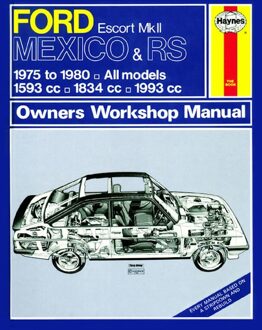 Ford Haynes Werkplaatshandboek Ford Escort Mk II Mexico, RS 1800 & RS 2000 (1975-1980) classic repri 0735