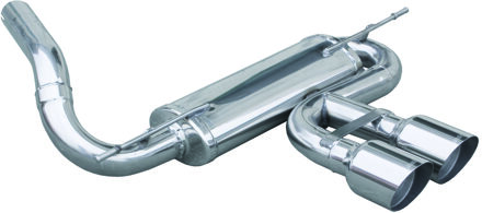 Ford InoxCar uitlaat passend voor 'Centraal' Ford Focus III 2.0ST (250pk) 2012- Ø60mm 2x102mm Racin IXFOFO10102R