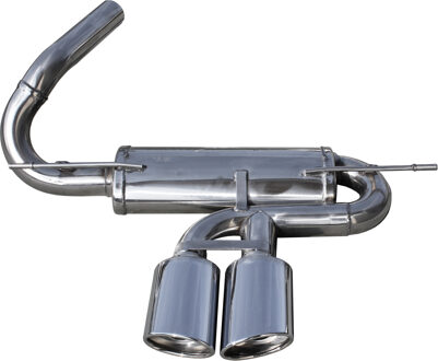 Ford InoxCar uitlaat passend voor 'Centraal' Ford Focus III 2.0ST (250pk) 2012- Ø60mm 2x120x80mm Ob IXFOFO10SB