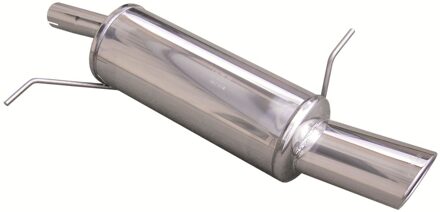 Ford InoxCar uitlaat passend voor Ford Fiesta 1.4 16v (96pk) 2008- 120x80mm IXFOFI20120