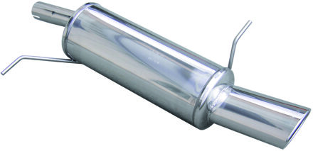 Ford InoxCar uitlaat passend voor Ford Fiësta VI 1.2 16v (60-82pk) 2008- Ø42mm 120x80mm IXFOFI21120