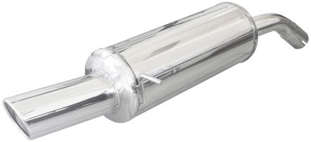 Ford InoxCar uitlaat passend voor Ford Fiësta VI 2.0 16V ST 150pk 2005- Ø 54 1x90mm X-Race IXFOFI14XR90