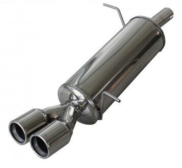 Ford InoxCar uitlaat passend voor Ford Fiesta VII 1.6 (120pk) 9/2008- 2x80mm IXFOFI1980D