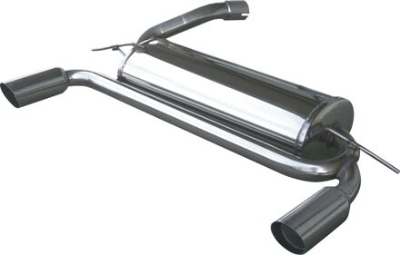 Ford InoxCar uitlaat passend voor Ford Focus ST 2.5 20v Turbo 2006- Links/Rechts 80mm IXFOFO07RA