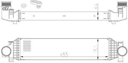 Ford Intercooler, inlaatluchtkoeler 309068