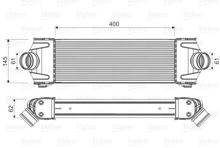 Ford Intercooler, inlaatluchtkoeler 818550