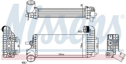 Ford Intercooler, inlaatluchtkoeler 96221