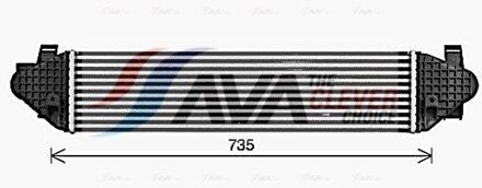 Ford Intercooler, inlaatluchtkoeler FD4691
