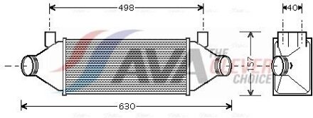 Ford Intercooler, inlaatluchtkoeler FDA4314