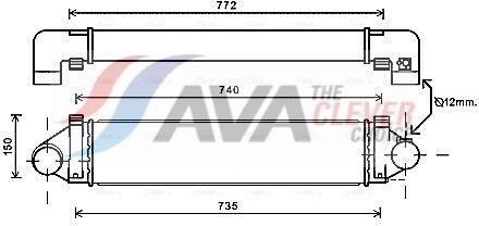 Ford Intercooler, inlaatluchtkoeler FDA4481