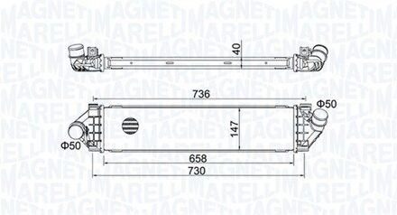 Ford Intercooler, inlaatluchtkoeler MST427