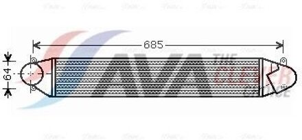 Ford Intercooler, inlaatluchtkoeler VN4248