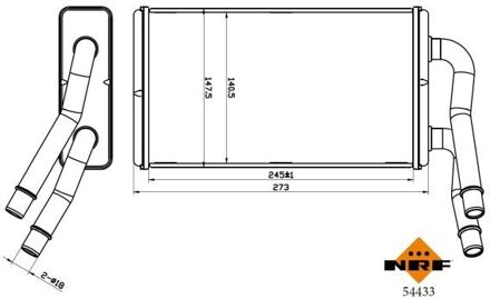 Ford Kachelradiateur, interieurverwarming 54433