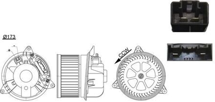 Ford Kachelventilator AB 195 000S Mahle AB195000S