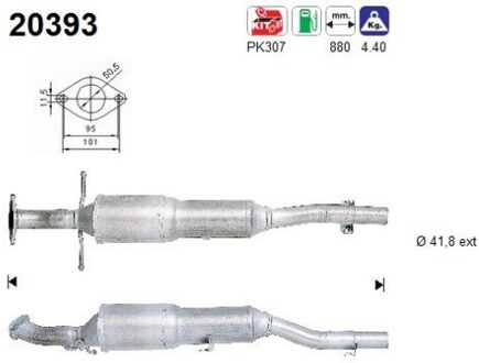 Ford Katalysator 20393
