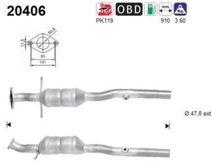 Ford Katalysator 20406