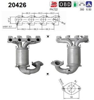 Ford Katalysator 20426