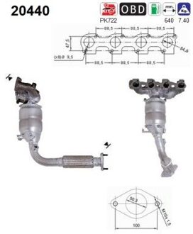 Ford Katalysator 20440