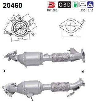 Ford Katalysator 20460