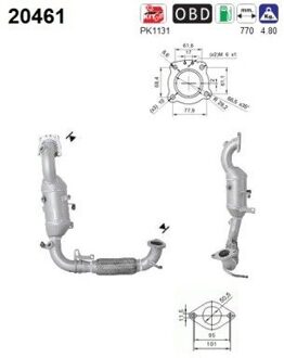 Ford Katalysator 20461