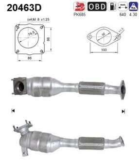 Ford Katalysator 20463D