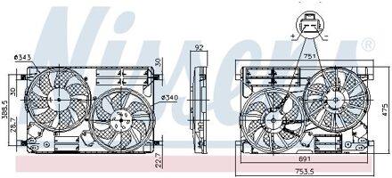 Ford Koelventilator 850096