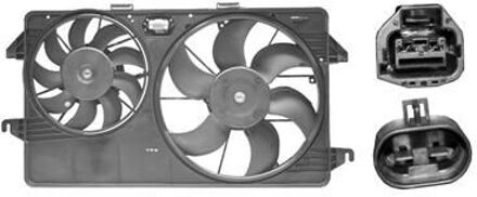 Ford KOELVENTILATOR COMPLEET 1.8D met AIRCO 1884751