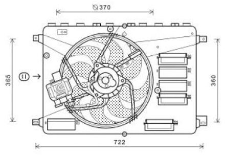 Ford Koelventilatorwiel DIEDERICHS Climate DCL1125